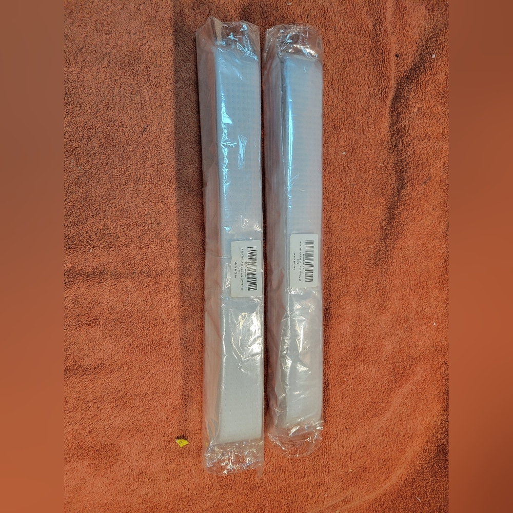 2 White adult Taekwondo Belts
